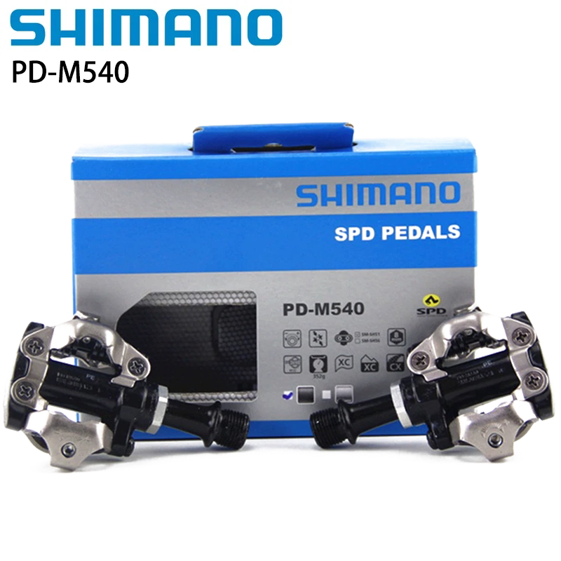 Shimano M540 Clipless Pedals Spd Mountain Bike Cycling Self-Locking Pedals Crankset Pedals