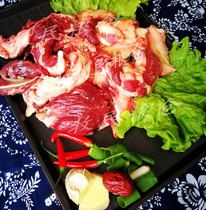 Inner Mongolia Hulunbuir Prairie Hailar Nantun raw beef raw tendon head brain repair cut meat ten catties