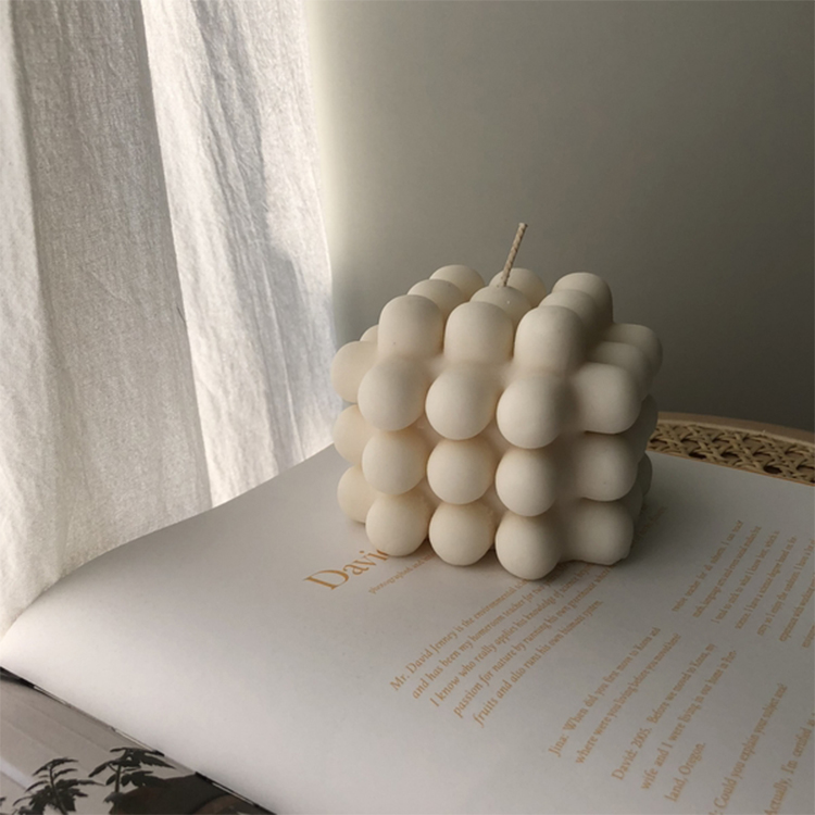 Nhiều nến tròn gập hình vỏ trứng màu trắng Giáng sinh quà tặng tác phẩm nghệ thuật trang trí đặt đạo cụ - Trang trí nội thất đồ dcor bàn làm việc