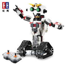 Double Eagle click electric remote control robot building block intelligence assembly 8-10 year old boy toy New year gift