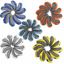 Factory self-supplied direct-selling golf iron sets 10-piece hat covers two-color window visible multi-color mens and womens club head protection