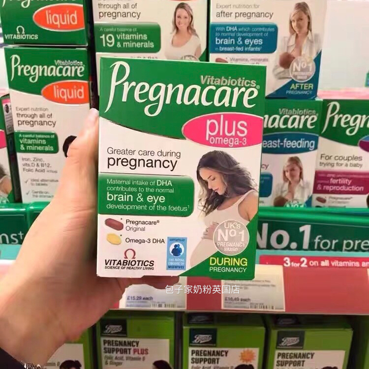 Spot UK Pregnacare plus Maternity Multivitamin + Fish Oil DHA Folic Acid