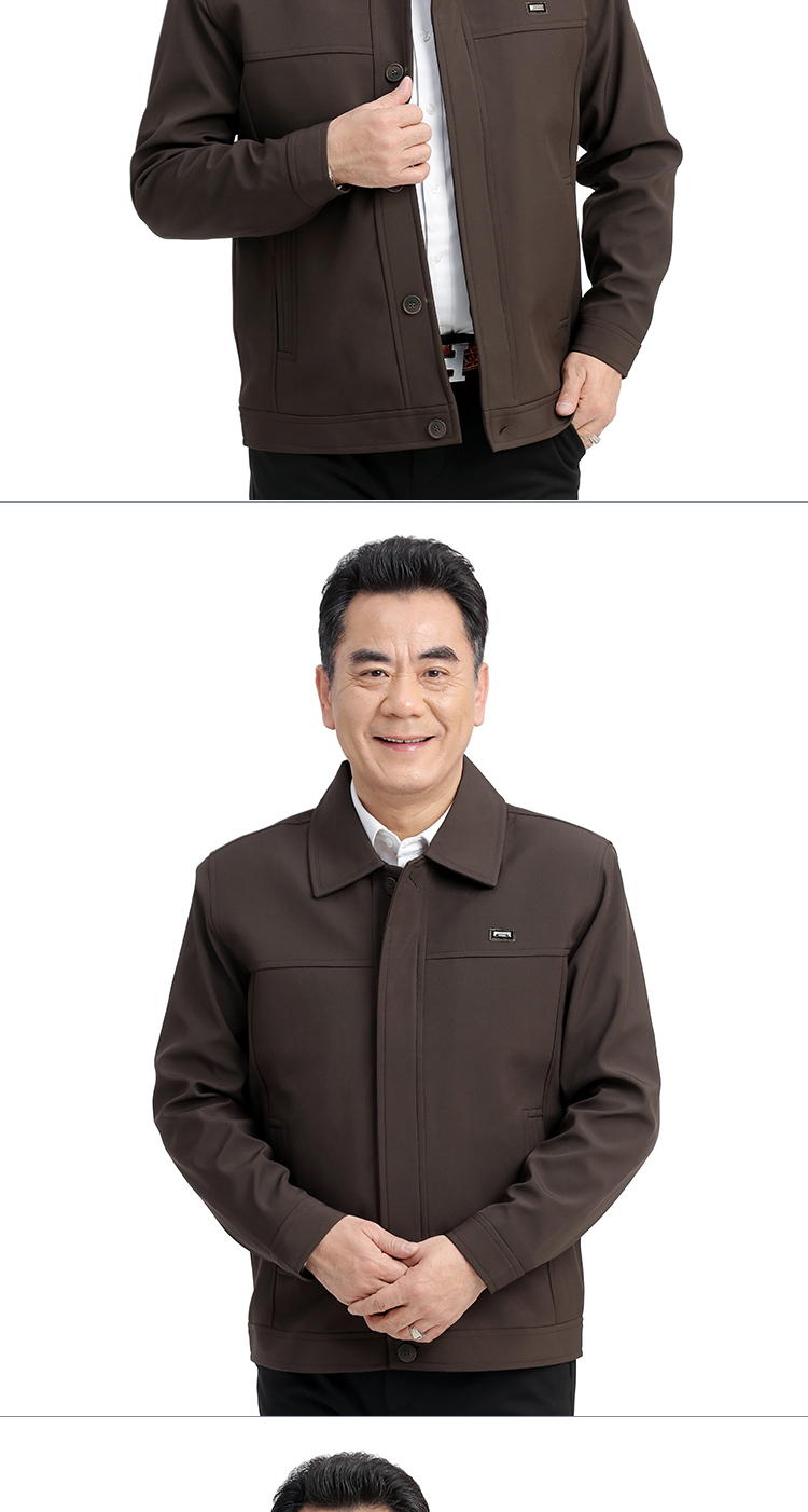 Người đàn ông trung niên 40 tuổi cha tải 50 áo khoác cao cấp 60 mùa xuân và mùa thu mỏng phần 70 sân lớn mùa hè ve áo áo khoác dáng dài