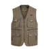 Áo vest nam trung niên mùa xuân và mùa thu ngoài trời chụp ảnh nhiều túi áo vest lỏng giặt bằng vải cotton áo ba lỗ gym Áo vest cotton