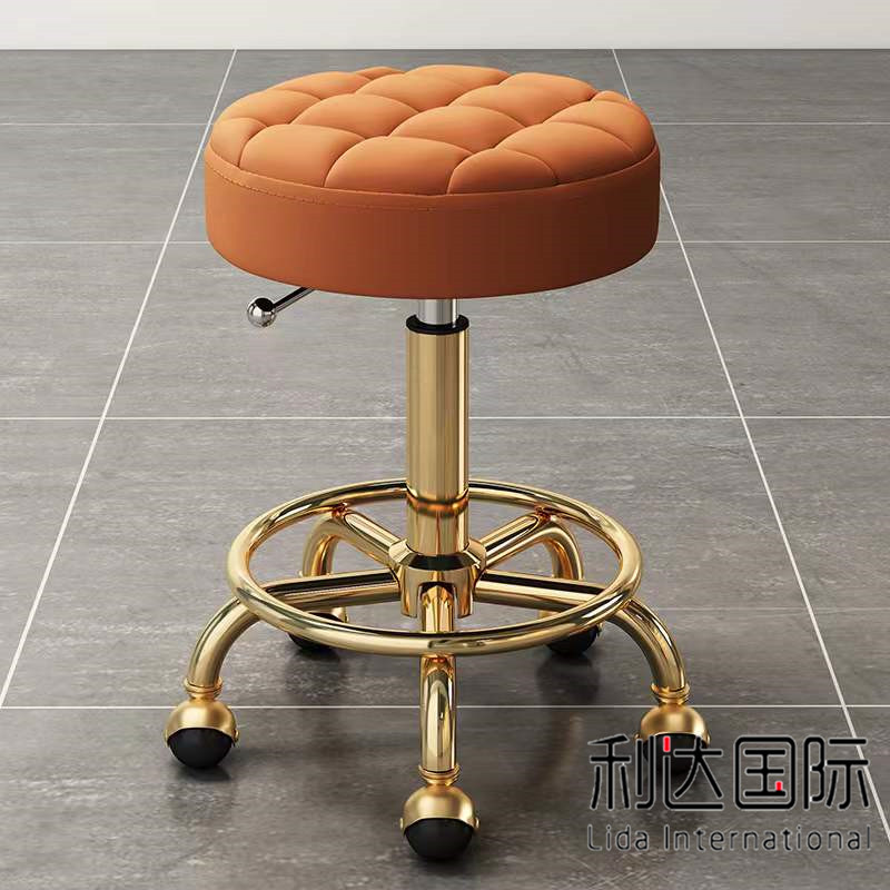 Beauty Hair Shop Chair Hairdresser stool swivel lifting pulley Cosmetic Stool Large Work Makeup Hair Salon Special Beauty Nail Round Bench