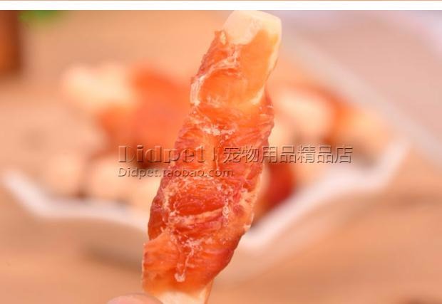 Pet dog snack chó mol mol Thịt gà xung quanh que canxi Dog nhai Teddy puppy dog ​​snack canxi 100g đồ ăn cho chó con
