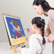 Nordic children paint color album digital oil painting filled handmade oil color painting diy set animation cartoon color