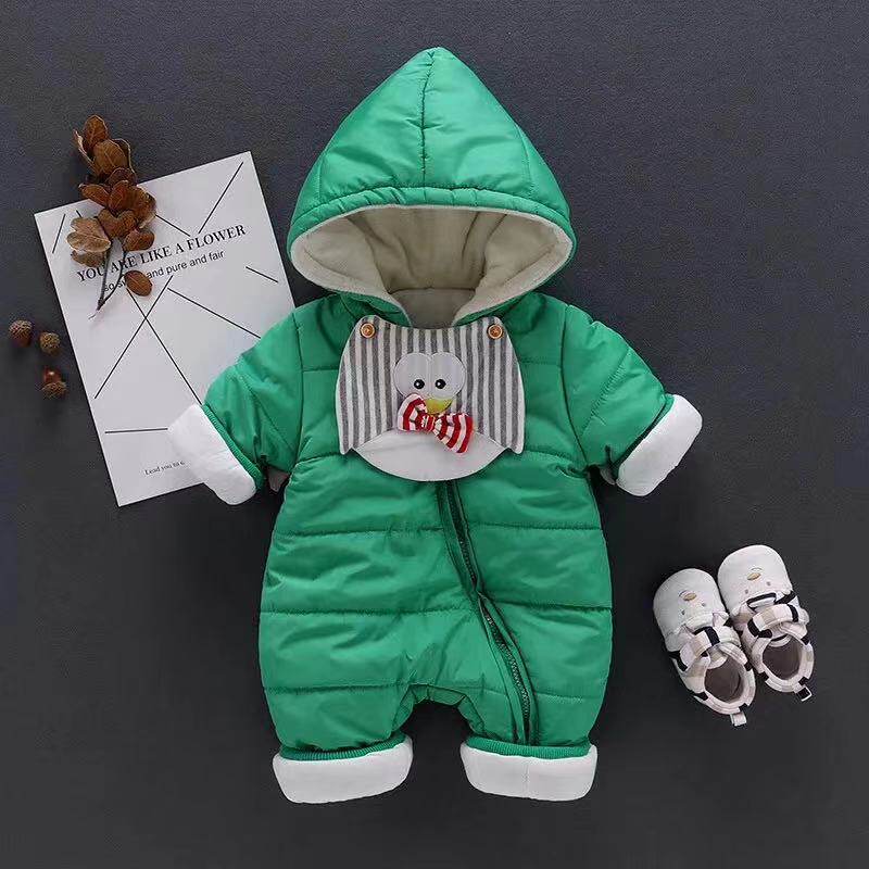 cotton-padded jacket baby creeping jumpsuit