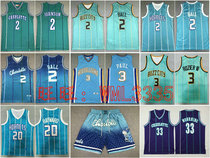 Hornets Basketball Jersey Shorts 2 LaMelo Ball 3 Paul Rozier Hayward Curry Mourning Vest Embroidery