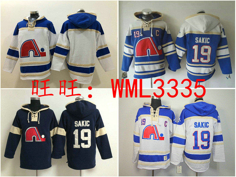 Québec Nordiques Joe Sakic Hoodie customizes Quebec Northerners necropolis hoodies