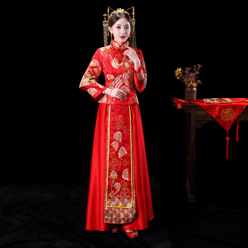 baby's same Xiuhe Xiu bride 2023 new wedding dress Chinese wedding dress and dress red