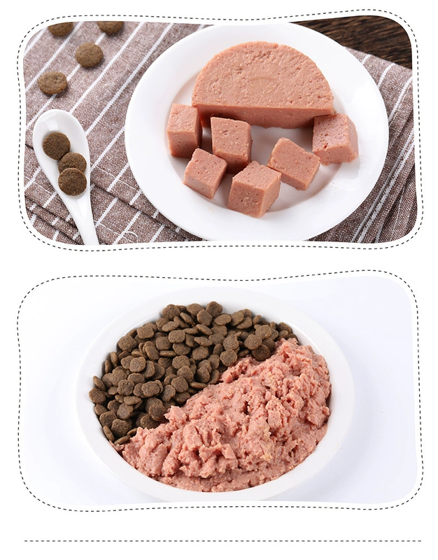 Chó nghịch ngợm mousse đóng hộp 95g12 lon chó con chó cưng chó ăn nhẹ chó đóng hộp thịt bò gà ướt thức ăn cho chó - Đồ ăn vặt cho chó