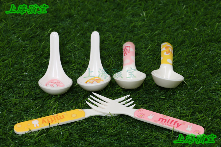 Chính hãng HOT Mi Fei MF4823 4821 trẻ em bộ đồ ăn muỗng nĩa em bé cung cấp bộ đồ ăn - Cup / Table ware / mài / Phụ kiện đồ ăn dặm cho bé 6 tháng