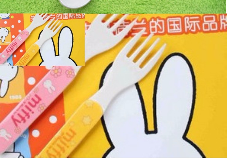 Chính hãng HOT Mi Fei MF4823 4821 trẻ em bộ đồ ăn muỗng nĩa em bé cung cấp bộ đồ ăn - Cup / Table ware / mài / Phụ kiện đồ ăn dặm cho bé 6 tháng