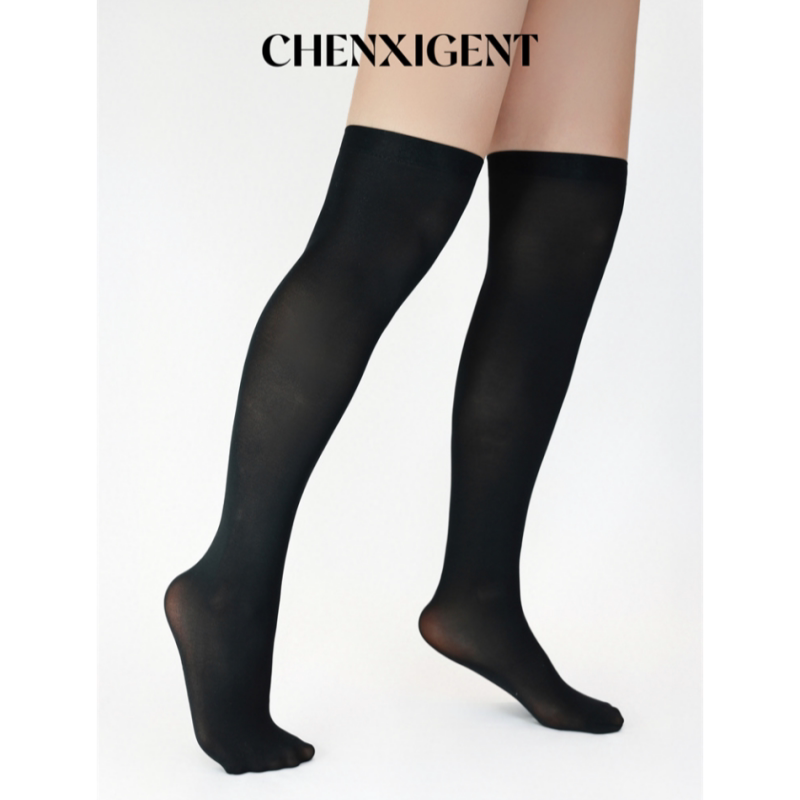 Chenxigent Men's Formal Wear Japanese Style Super Elastic Black and White Sexy 50D Over-The-Knee Thigh-High Stockings Chenxigent Men's Formal Wear Japanese Style Super Elastic Black and White Sexy 50D Over-The-Knee Thigh-High Stockings