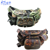 World fishing outdoor sports multi-function running bag multi-layer large capacity waterproof camouflage tactical backpack Luya bag