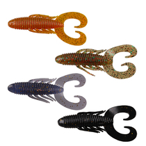 Soul horn maggot Soft Bait Tail maggot self-feeding shrimp 9CM 8 6G Luya bait black fish special kill bionic bait