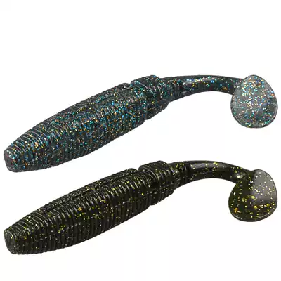 Luya bait Soft Bait t-tailed soft fish hook groove 10cm13g light seawater universal Luya sea bass competitive fake bait