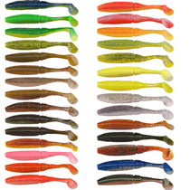 Bullet T-tailed soft bait fish-shaped bait Luya bait 10cm7g 5 sea bass black fish Lua Athletic fake bait