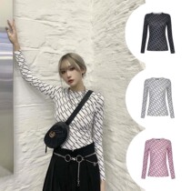 Three Quarters designer full LOGO round collar long sleeve undershirt jacket 2020 new product