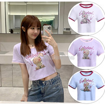 Eimismosol 2020 Early autumn new casual three-color bunny bunny hit with short sleeves T-shirt woman