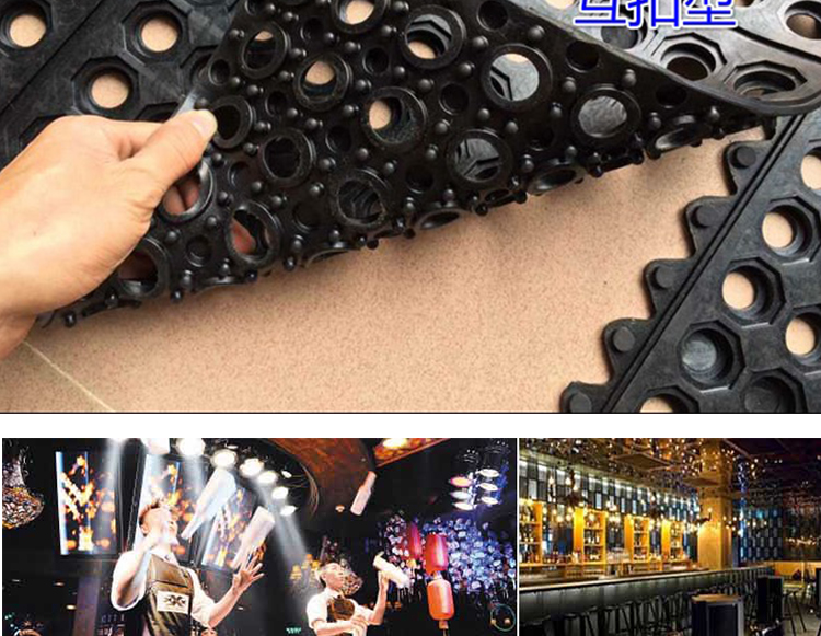 thảm bếp Vinyl chống mệt mỏi mỡ thấm nhựa PVC thảm mặc chống cao su chống trượt mat - Thảm sàn thảm ghép trải sàn