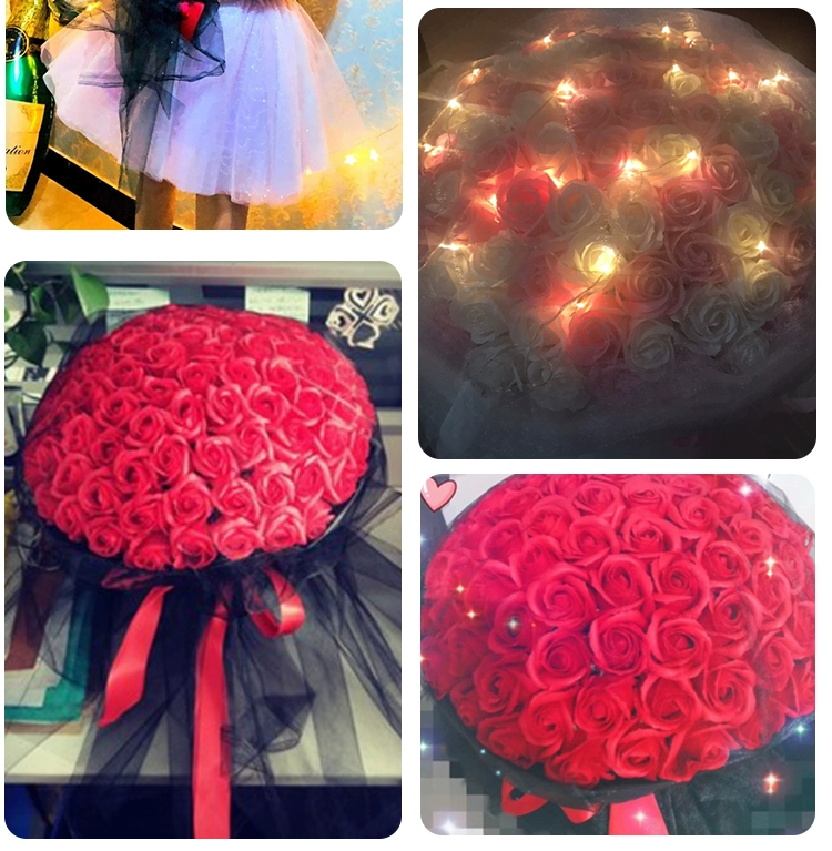 99 Hoa hồng Hoa giả Xà phòng Hoa Xà phòng Hoa Mô phỏng Cặp đôi Sinh nhật Tốt nghiệp Ngày Valentine Quà tặng Bó hoa Hộp quà - Hoa nhân tạo / Cây / Trái cây