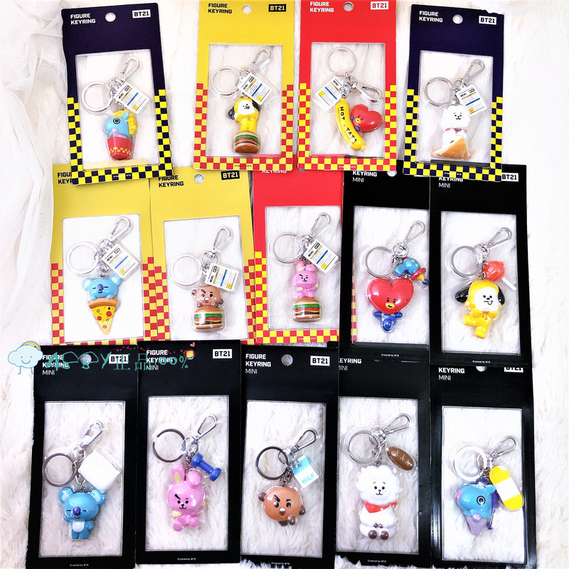  Korean Bts (Bts) Bt21 Food Series Plush Keychain Bag Pendant Accessories