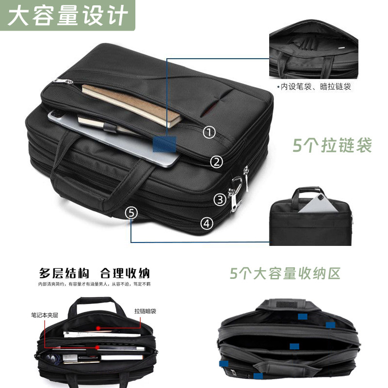 大容量公文包男款！公务员必备！牛津布商务包+电脑包=职场精英标配！-男士包袋-淘宝好物网