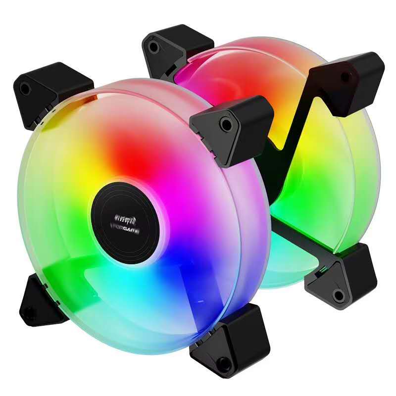 Game Humvee 12CM Host shell Fan Color RGB Controller Remote control Multiple Light Modes Colorful streaming light