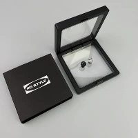 Стальная черная подарочная коробка