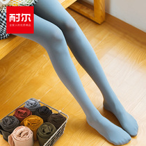 Leggings Womens outer nude stockings plus velvet thickened flesh-colored cotton trousers black pantyhose autumn and winter light leg artifact