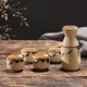 Phong cách Nhật Bản và phong cách rượu sake ly rượu sake đặt bộ gốm sáng tạo màu sắc nền rượu vang Nhật Bản chai rượu vang chai rượu vang
