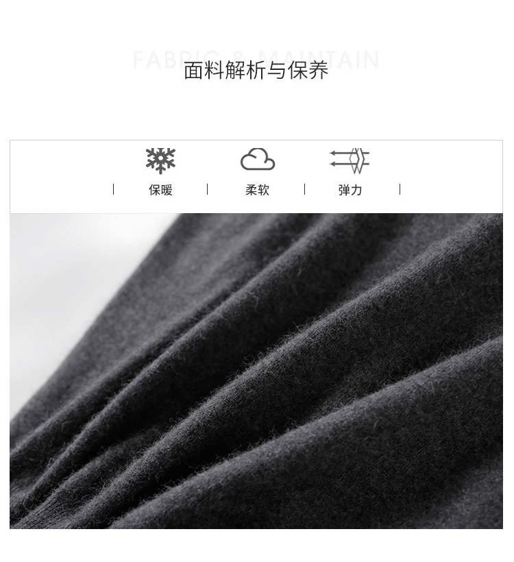Áo len cashmere nam cổ chữ V áo thun len hoang dã áo len chạm đáy áo sơ mi ấm áp mẫu có thể được may - Áo len Cashmere áo thun nam