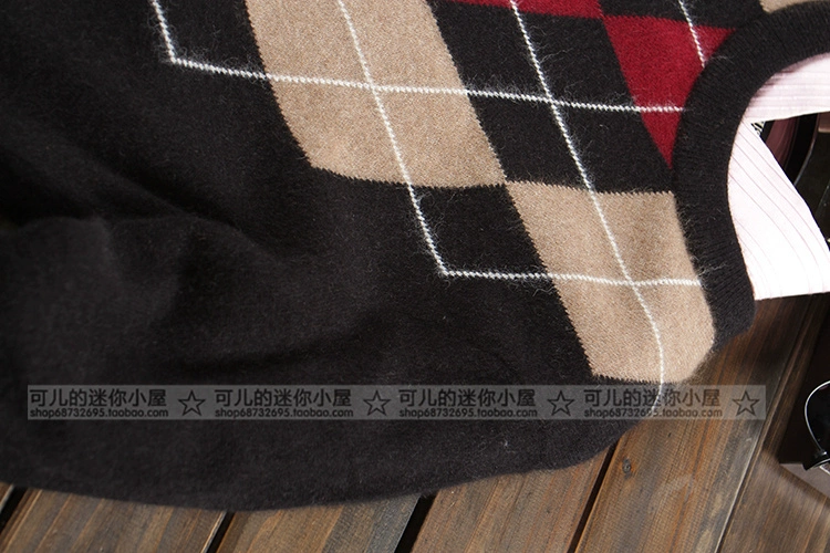 2017 mùa thu và mùa đông mới Pháp thiết kế thanh lịch kim cương shape nam tinh khiết cashmere áo len giản dị vòng cổ áo thun áo len áo thun nam