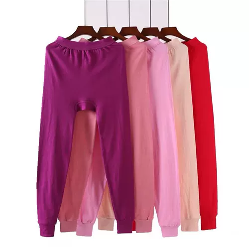 Цветное нижнее белье, хлопковое термобелье, удерживающие тепло штаны, большой размер