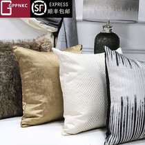 European-style living room sofa pillow cushion Nordic light luxury pillow bed waist pillow head pillow case Modern simple waist pillow