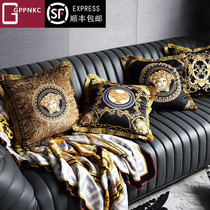 Holding Pillow Cushion Light Lavish Style Printed Flow Surely Pillow Bedside Hotel Living-room Office Sofa Backrest Cushion Pillowcase
