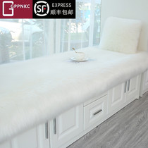 Carpet Bedroom Ins Wind White Bedside Blanket Home Living Room Floating Window Large Area Tatami Mat plush foot cushion