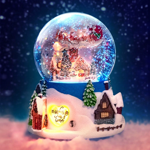 Рождественская автоматическая крутящаяся музыкальная шкатулка для друга, подарок для девушки