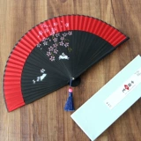 Комплект, классический круглый веер с кисточками, ханьфу, китайский стиль