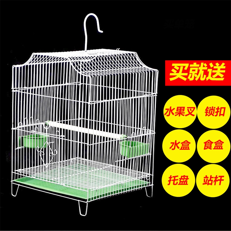 Chim bồ câu vuông lồng chim lồng lớn thêm lớn lớn phát hiện cung cấp hai lớp hình chữ nhật hộ gia đình sắt nghệ thuật cho ăn - Chim & Chăm sóc chim Supplies các loại máng ăn cho gà