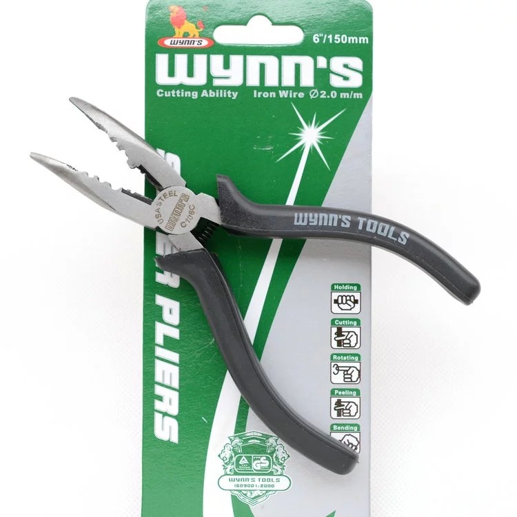 WEILI LION Hardware Tools 6 inch multi-purpose bending pliers 150mm bent mouth pliers curved chewing fishing pliers C106C