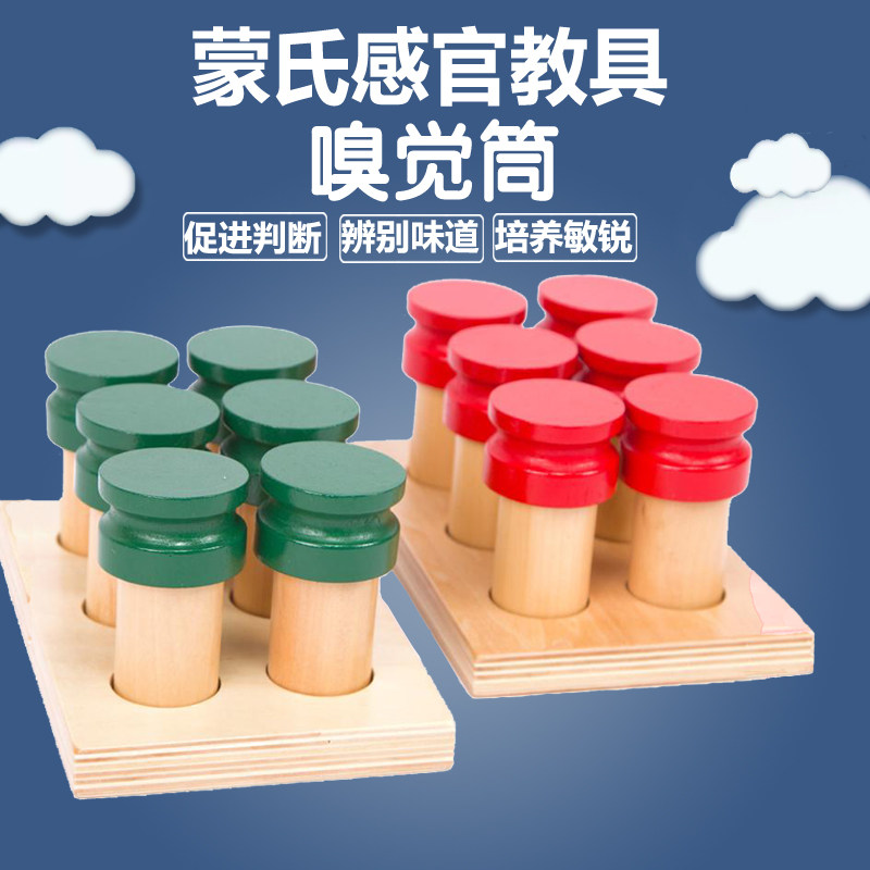 Montessori teaching aids Montessori Montessori children's early education puzzle sensory professional version teaching aids olfactory tube