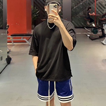 运动t恤短袖男女篮球训练健身服健身房夏季新款情侣半袖宽松上衣