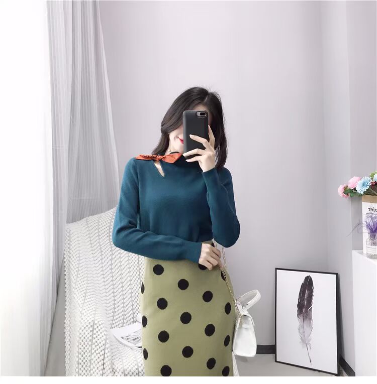 Áo lạnh nữ cao mùa thu 2018 mới nhỏ thơm áo gió gió áo len trưởng thành nữ tính áo hoang dã áo thun form rộng
