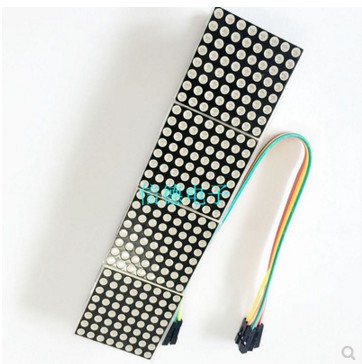MAX7219点阵模块 控制单片机模块 4合一显示 送5P线