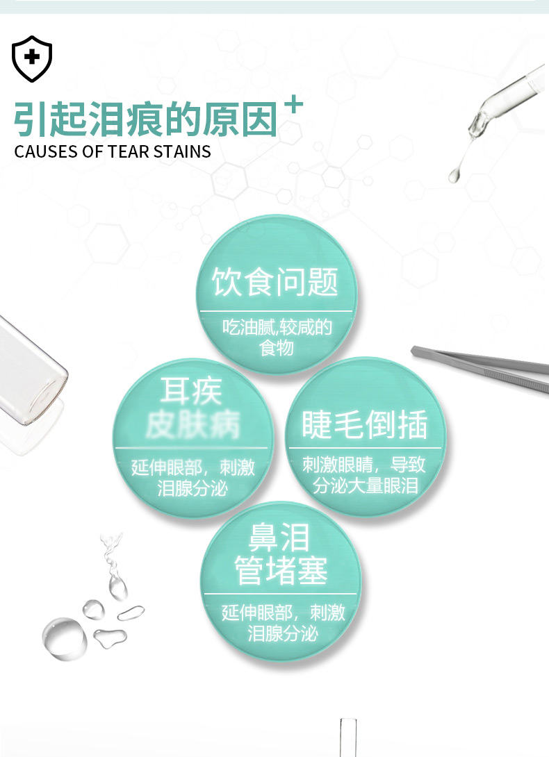 拜 卡 靓 目 素 狗狗 去 泪 斑 粉 宠物 Teddy 比 熊 祛 泪眼 眼 眼 眼 眼 眼泪 泪 泪 炎 - Thuốc nhỏ mắt nhỏ mắt v rohto