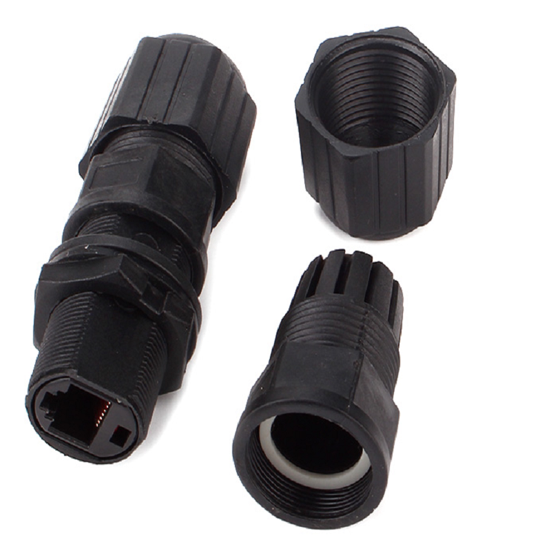 Vilian Dual Female Rj45 Ethernet Network Cable Network Bridge Waterproof Connector Adapter Connector