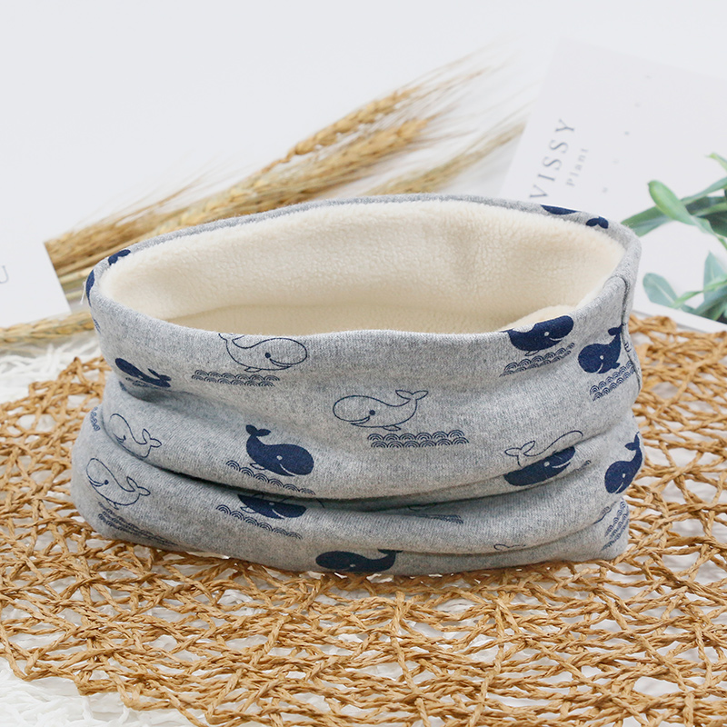 Children's neck jacket neck pure cotton winter style windproof Korean version male and female baby gapped coral suede baby scarf autumn winter-Taobao